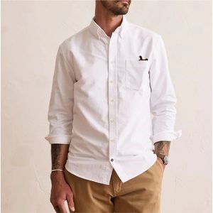 Taylor Stitch The Jack in White Everyday Oxford | Size Large